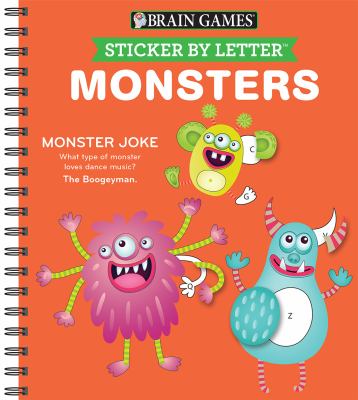 Brain Games - Sticker by Letter: Monsters + Jokes