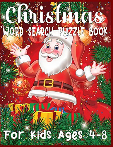 Christmas Word Search Puzzle Book for Kids Ages 4-8