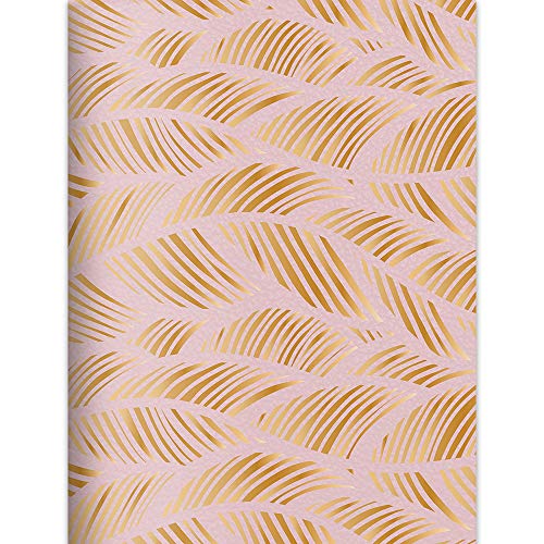 TF Publishing 19-9303A July 2018 - June 2019 Blush Leather Weekly Monthly Agenda, 6.5 X 8.5", Pink & Gold