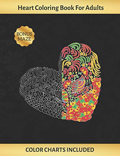 HEART COLORING BOOK FOR ADULTS