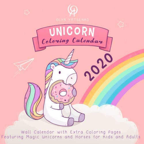 Unicorn Coloring Calendar 2020