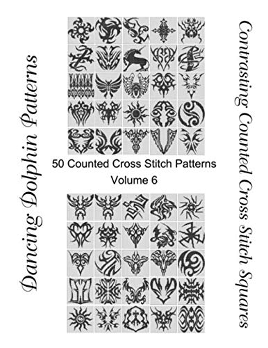 Contrasting Counted Cross Stitch Squares
