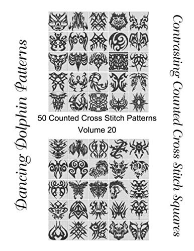 Contrasting Counted Cross Stitch Squares