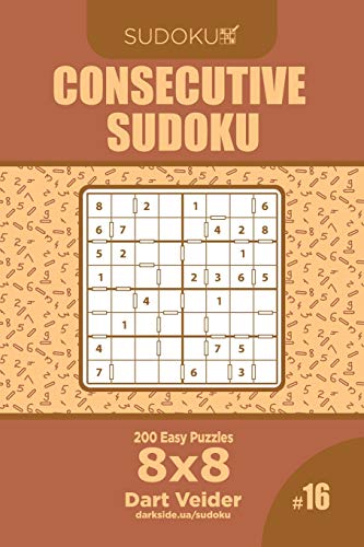 Consecutive Sudoku - 200 Easy Puzzles 8x8
