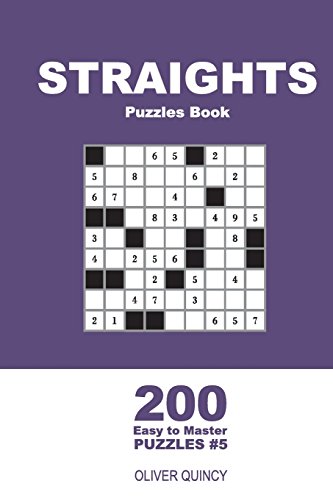 Straights Puzzles Book - 200 Easy To Master Puzzles 9x9