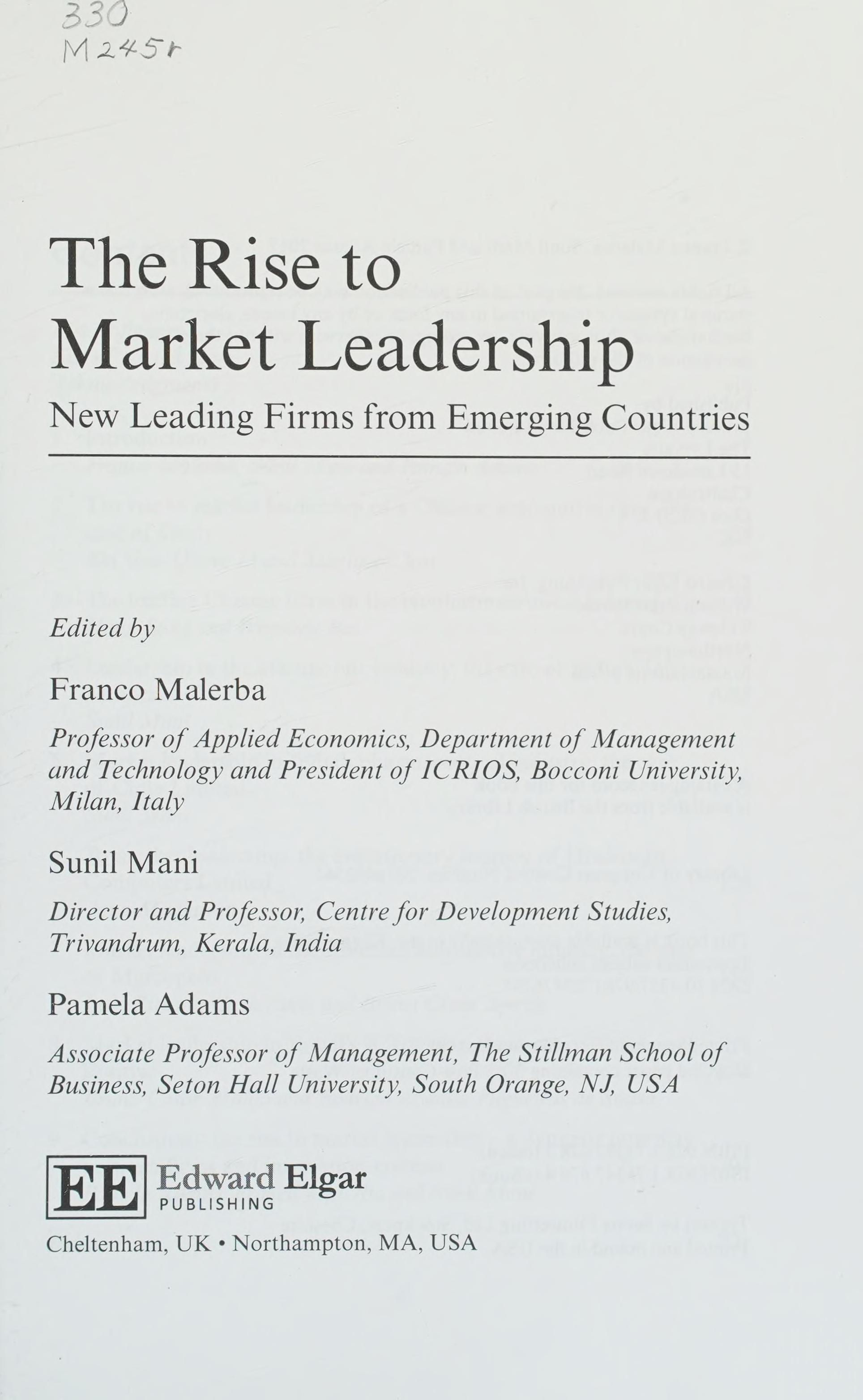 Rise to Market Leadership