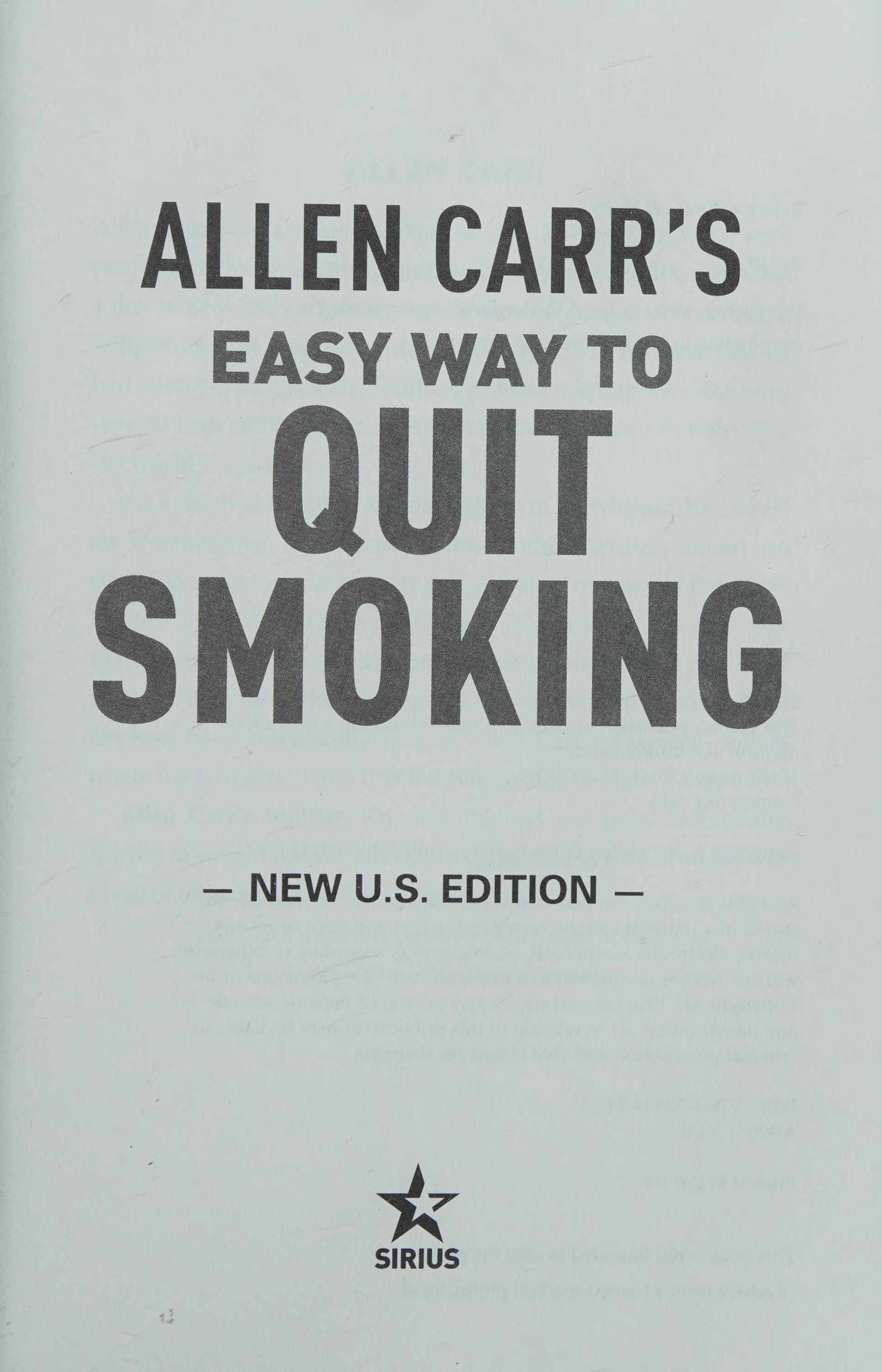 Allen Carr's Easy Way to Quit Smoking Without Willpower - Includes Quit Vaping