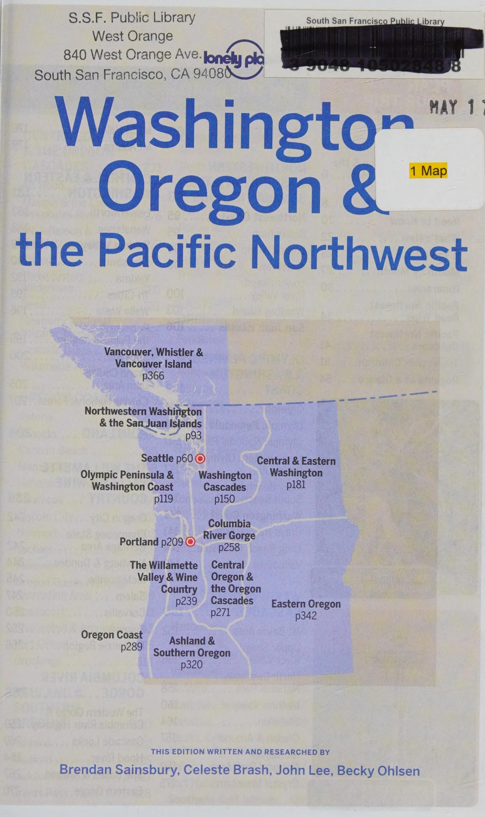 Lonely Planet Washington, Oregon & the Pacific Northwest