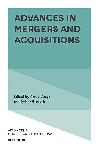 Advances In Mergers And Acquisitions