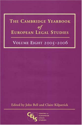 Cambridge Yearbook of European Legal Studies, 2005-2006