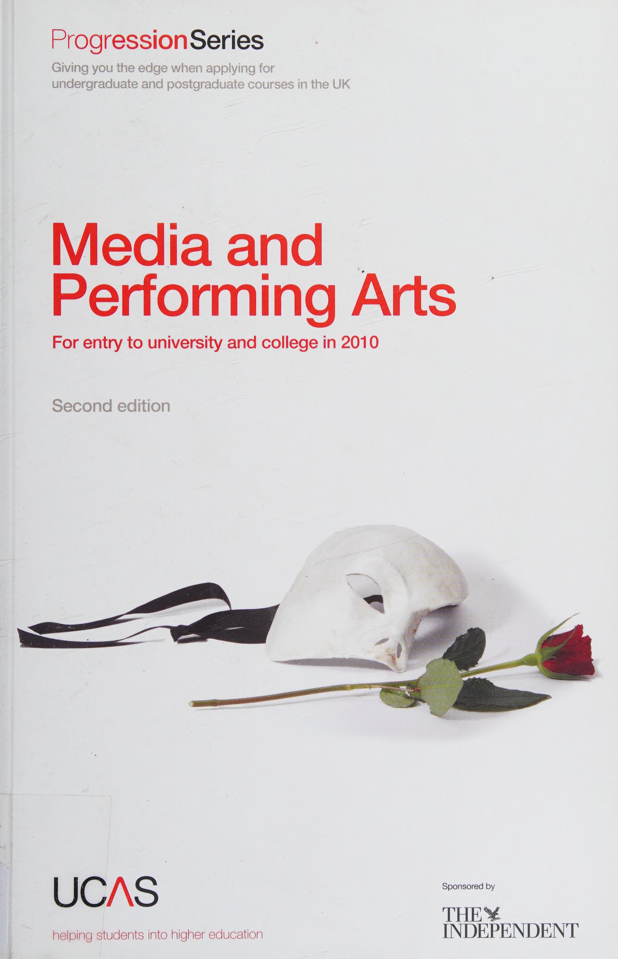 Progression to Media and Performing Arts