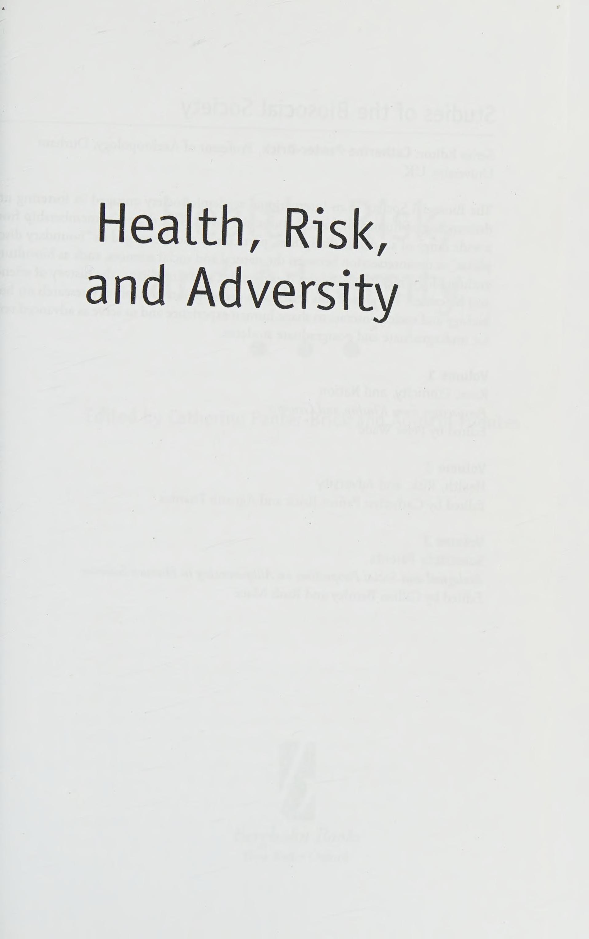 Health, Risk, And Adversity