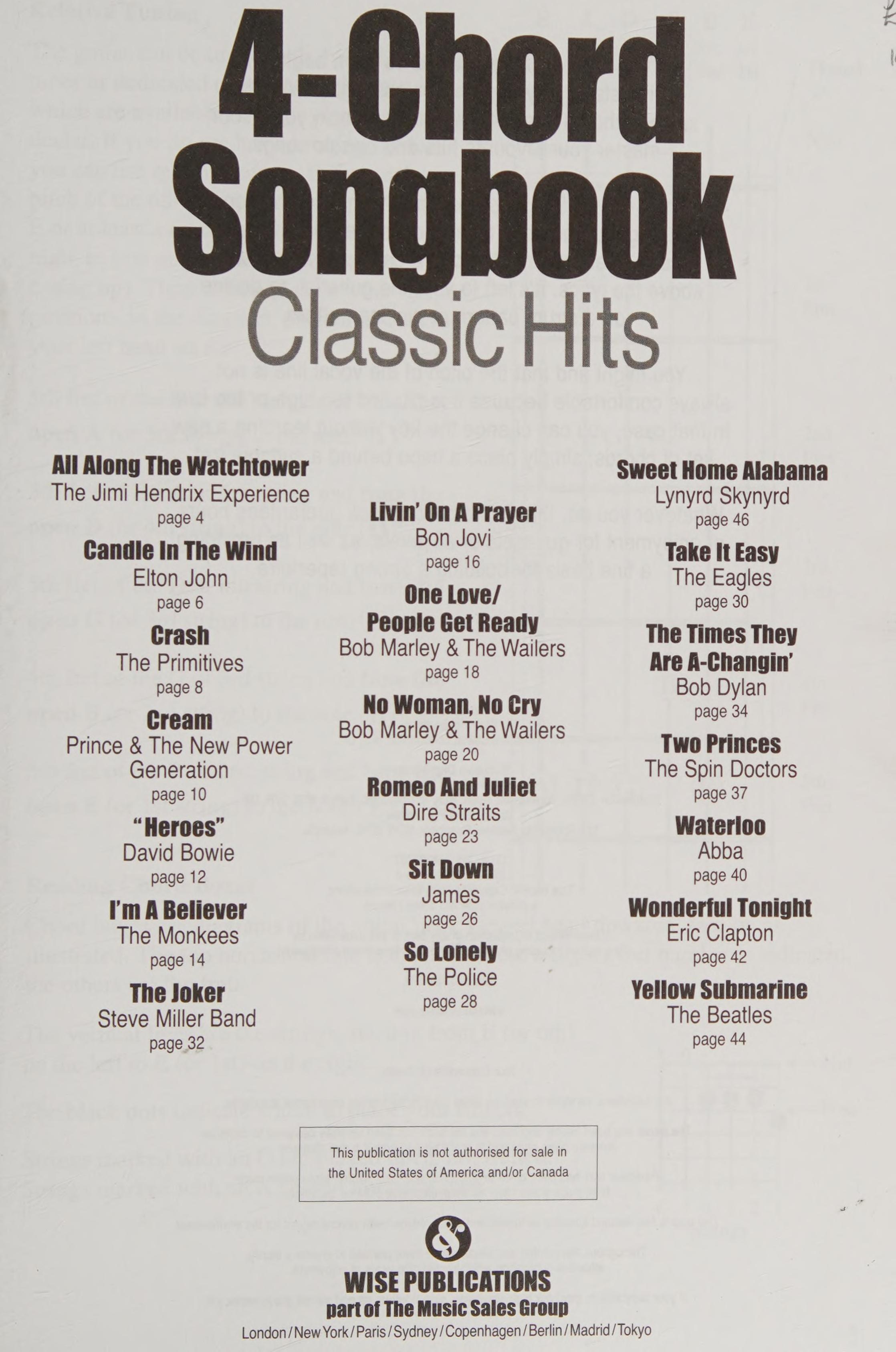 4-CHORD SONGBOOK