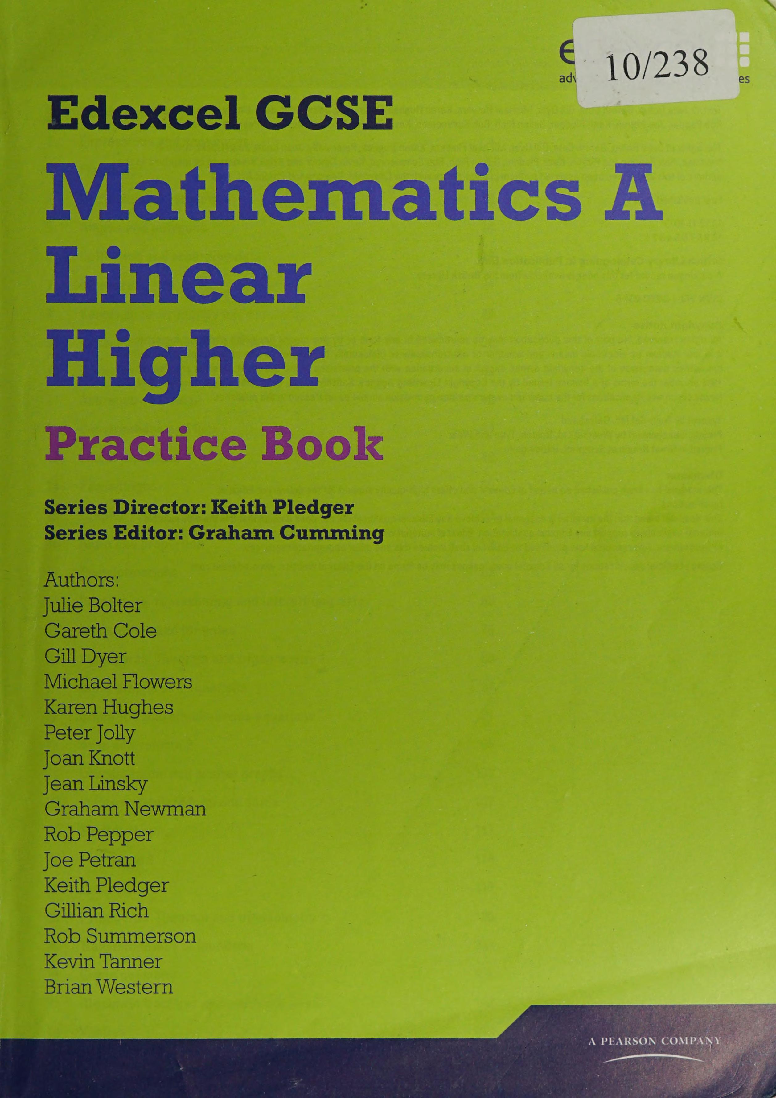 GCSE Mathematics Edexcel 2010