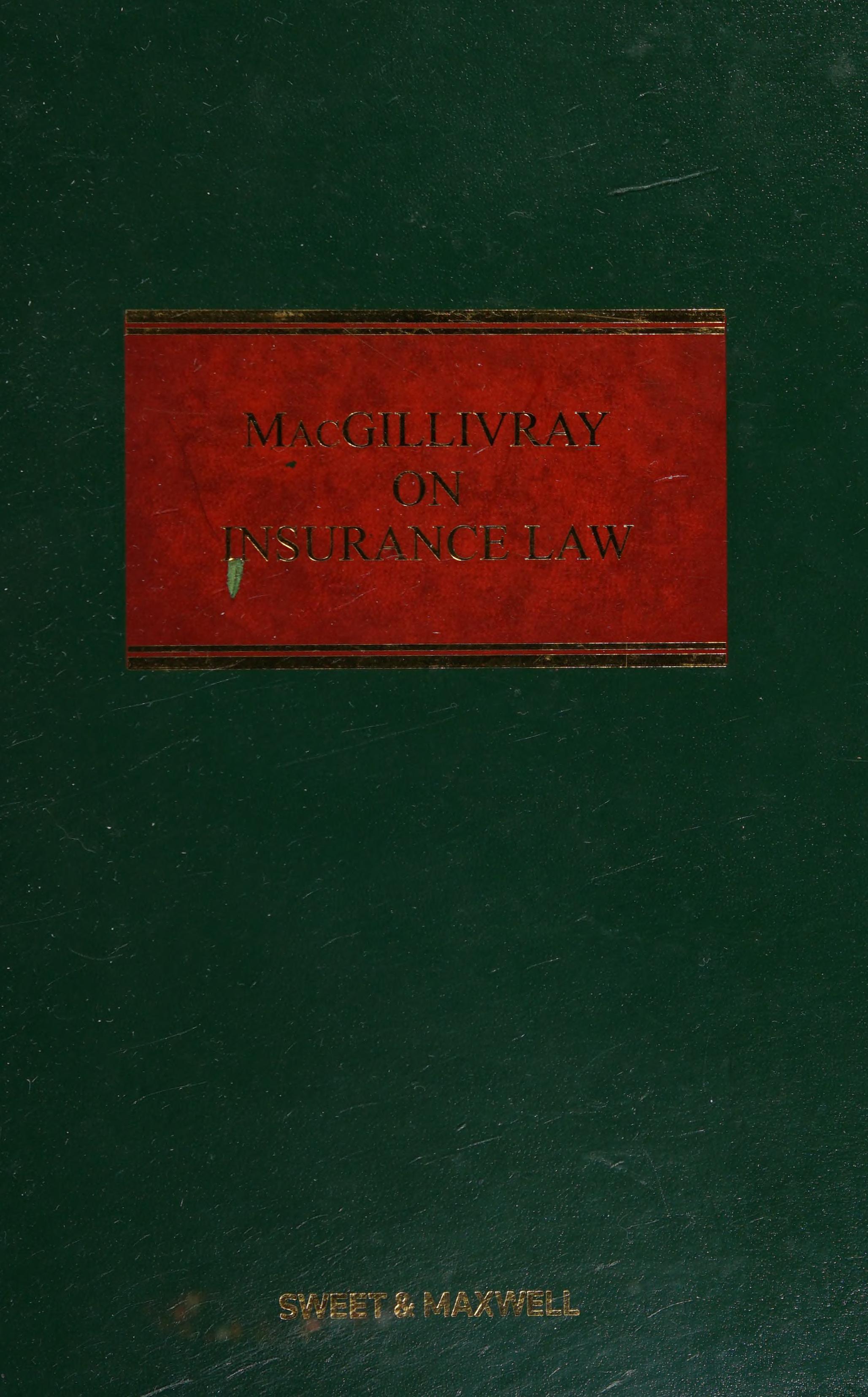 MacGillivray on Insurance Law