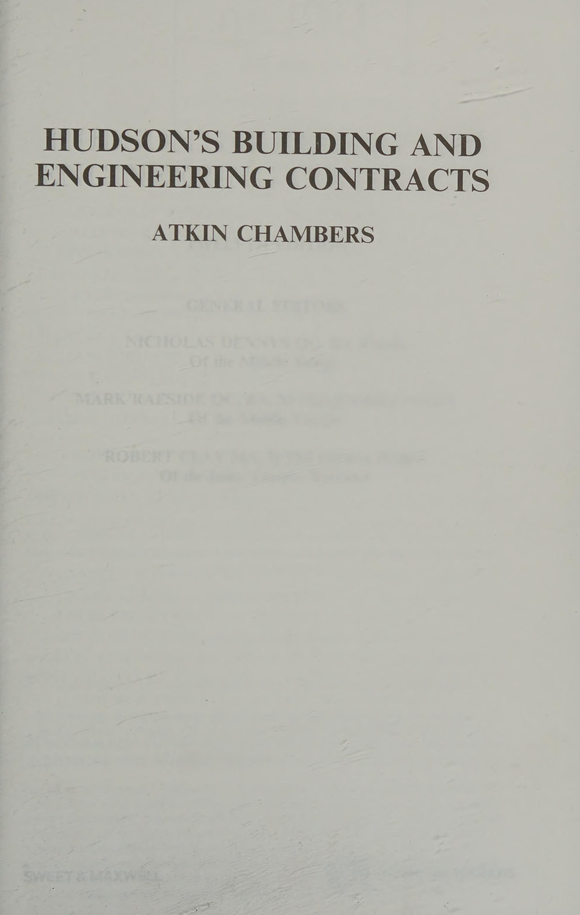 Hudson'S Buildings And Engineering Contracts