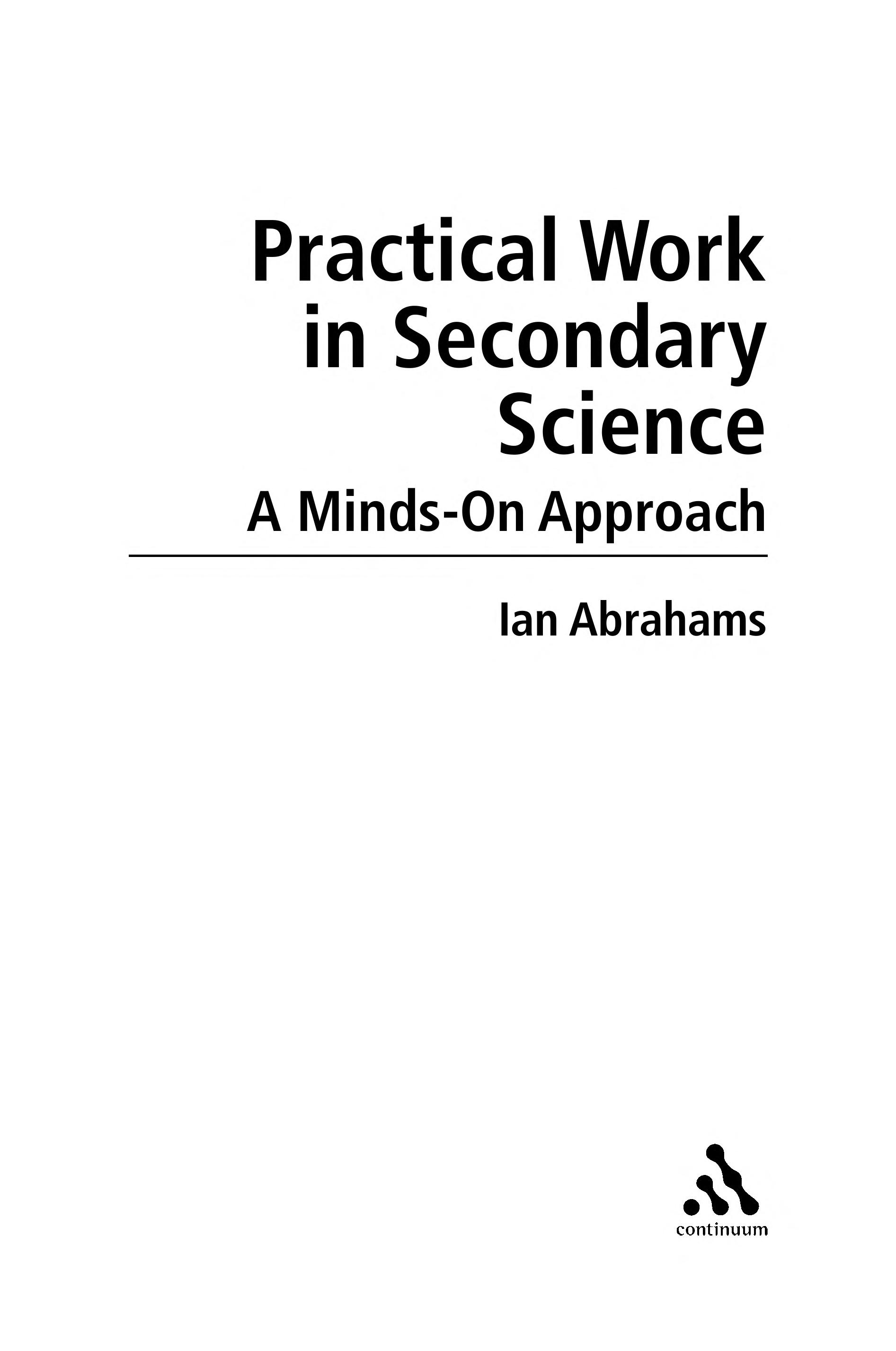 Practical Work in Secondary Science