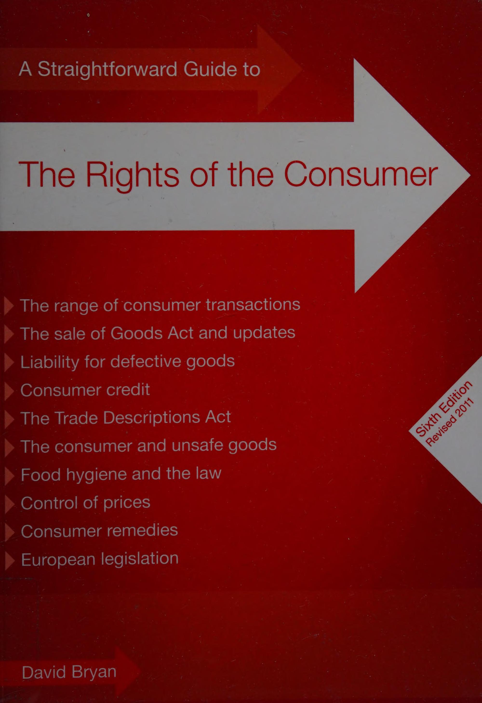 Straightforward Guide to the Rights of the Consumer