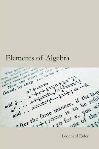 Elements Of Algebra