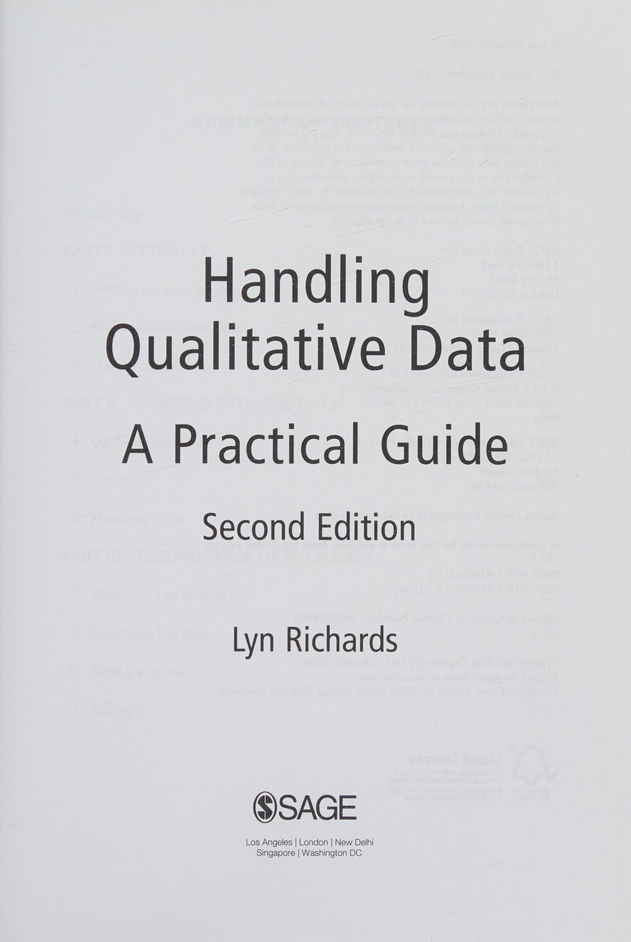 Handling Qualitative Data