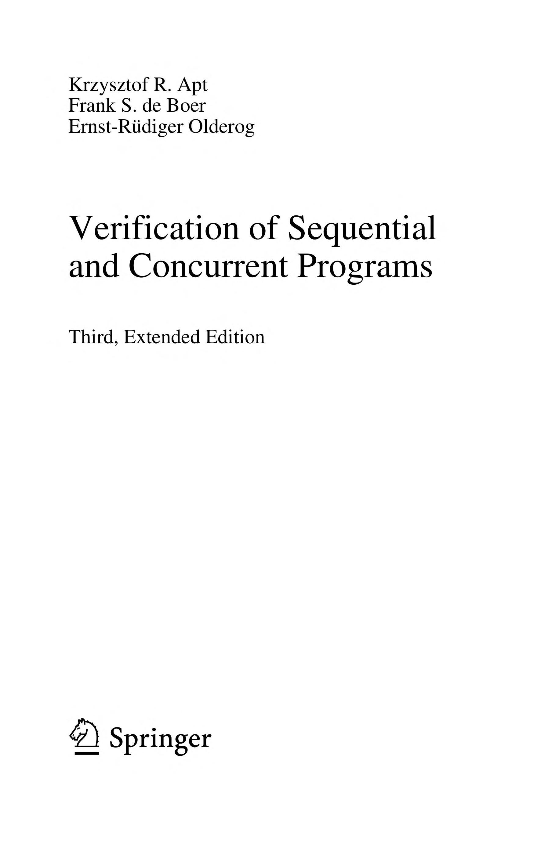 Verification of sequential and concurrent programs