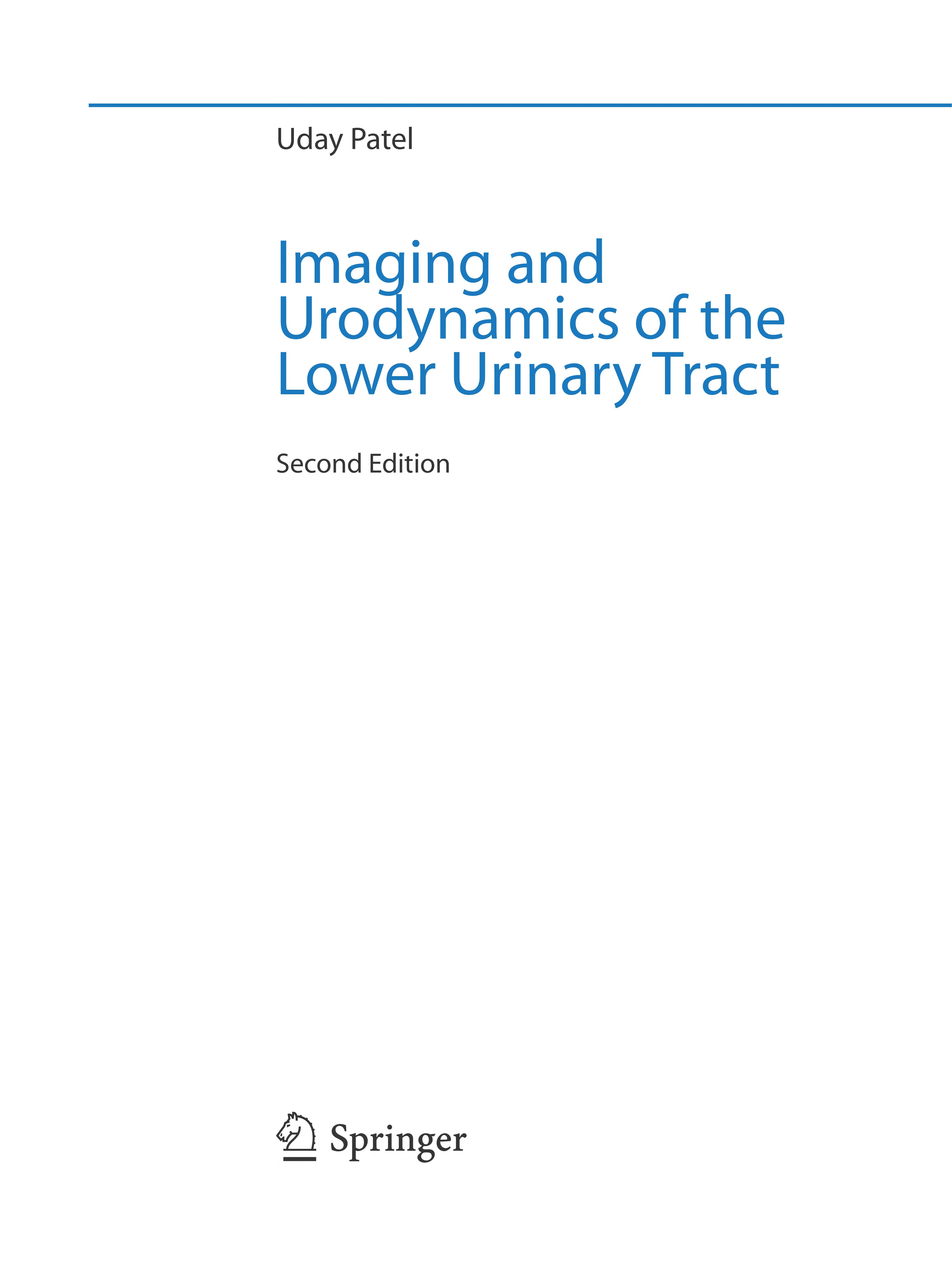 Imaging and Urodynamics of the Lower Urinary Tract