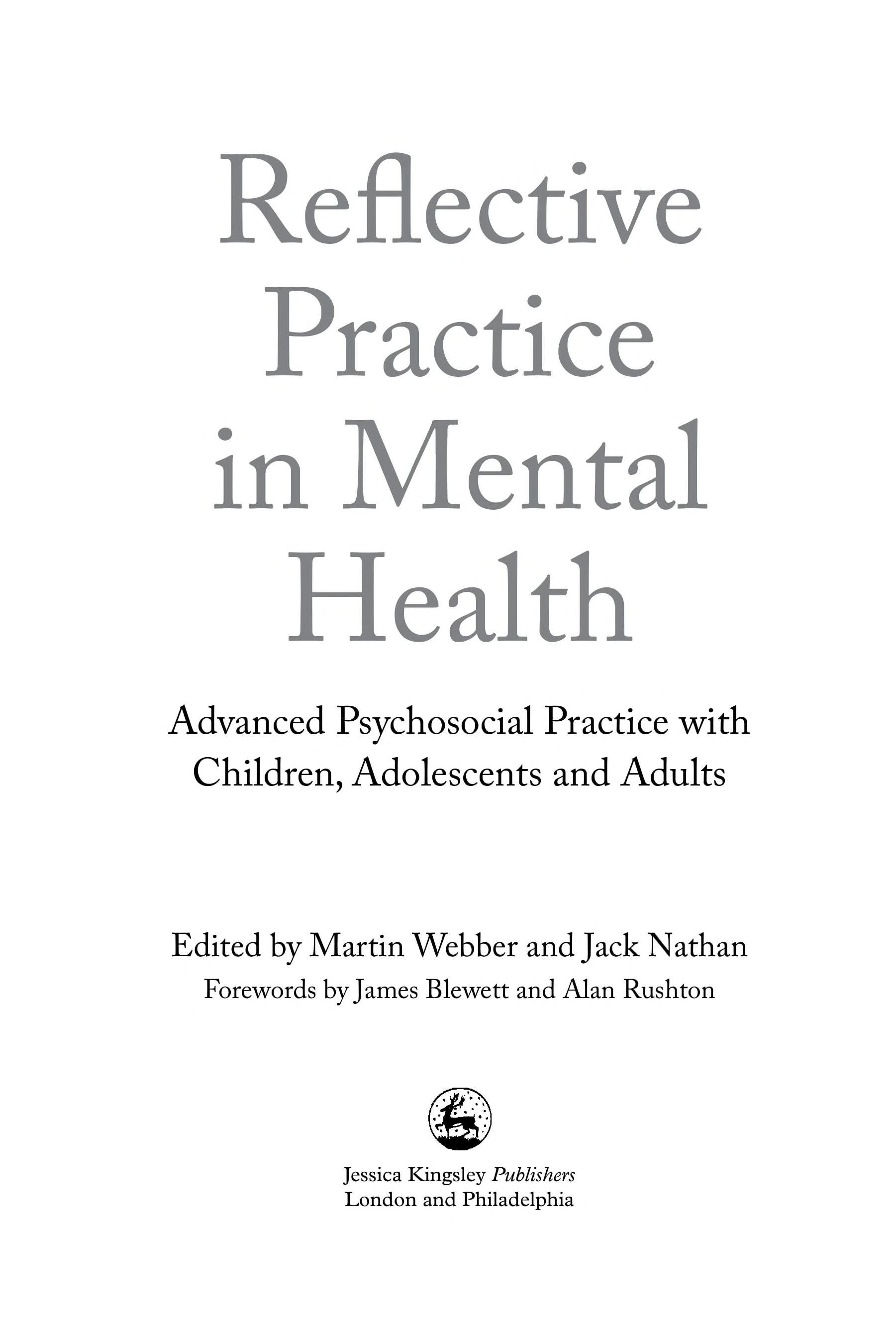 Reflective Practice in Mental Health