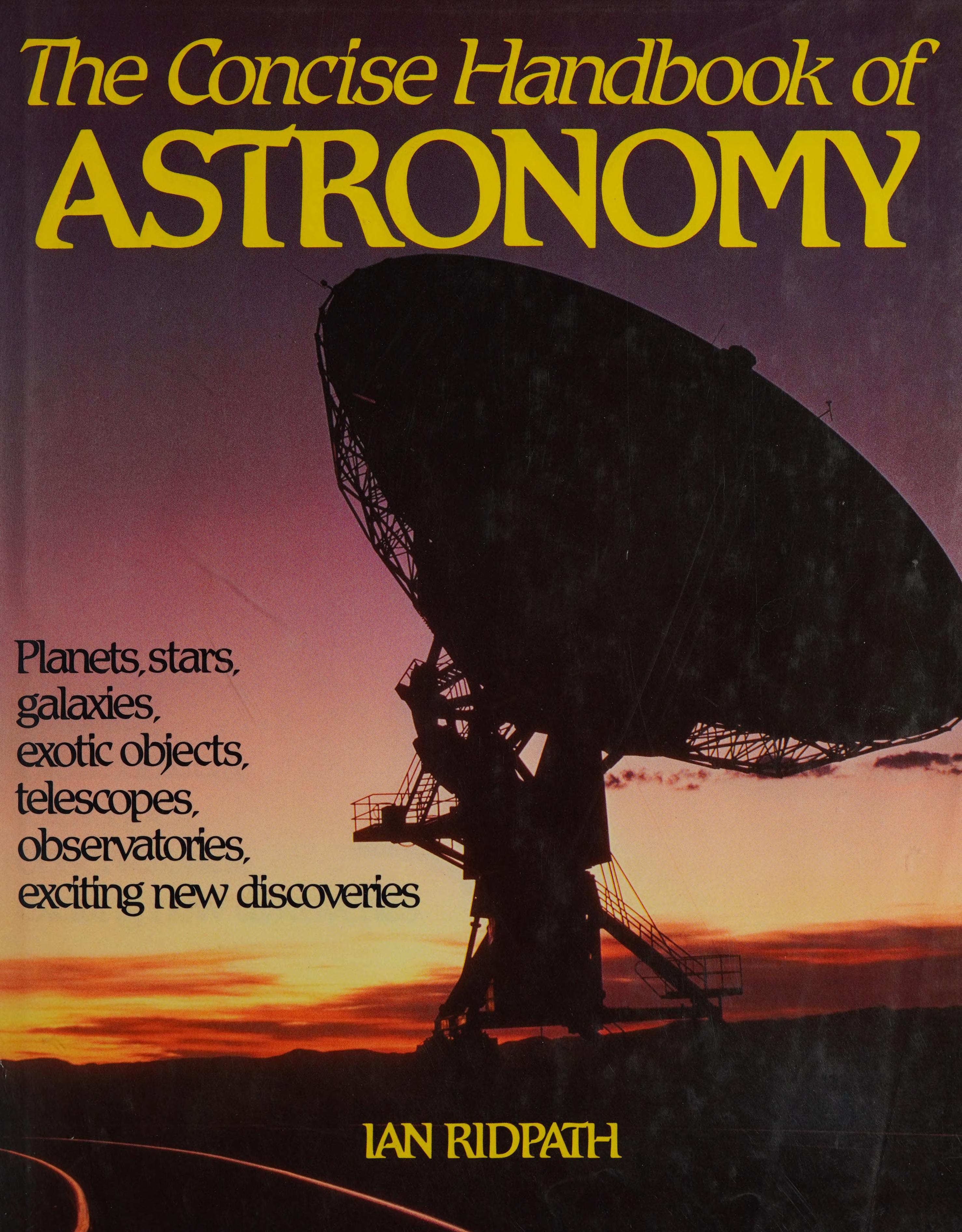 The Concise Handbook of Astronomy.