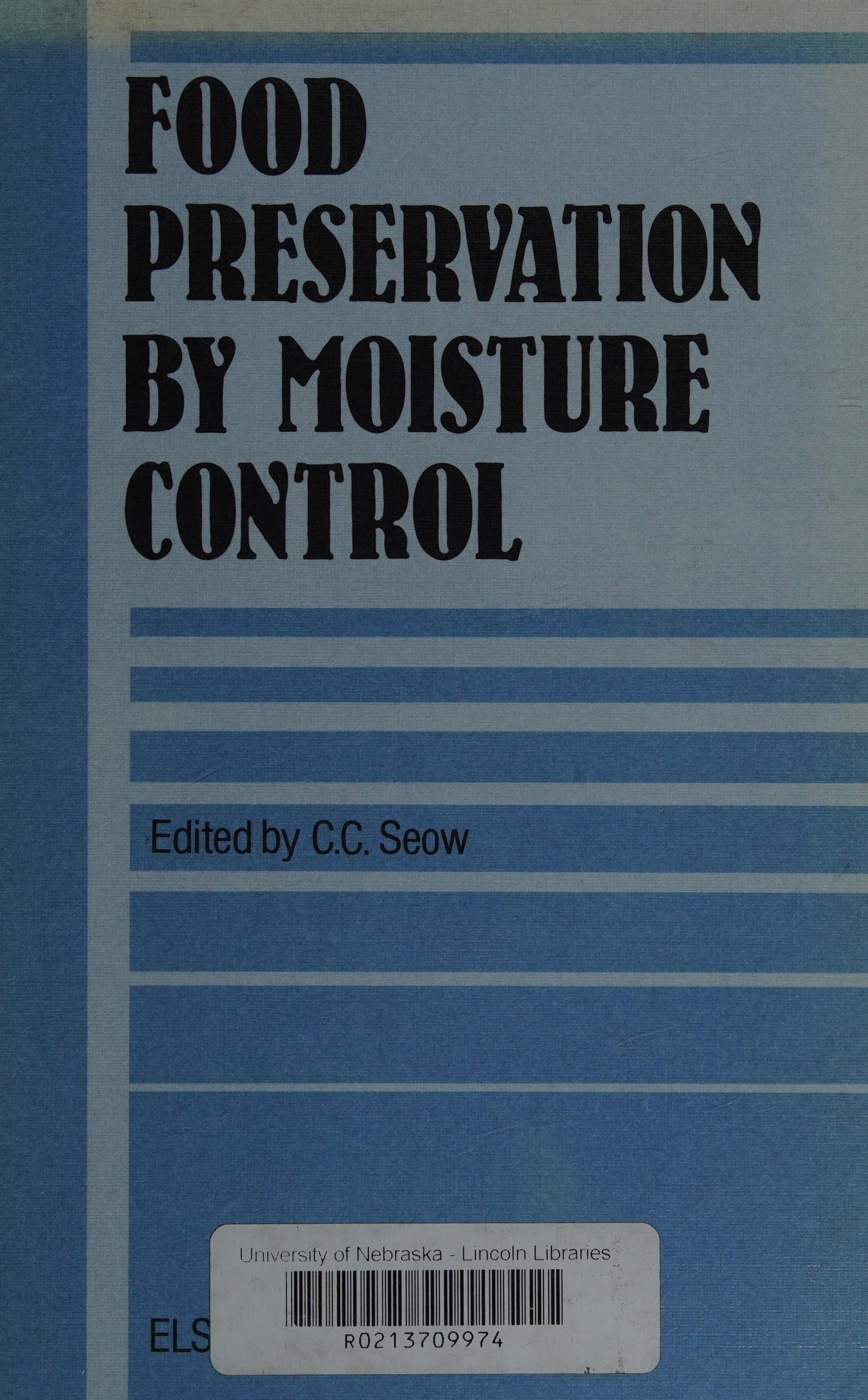 Food Preservation by Moisture Control