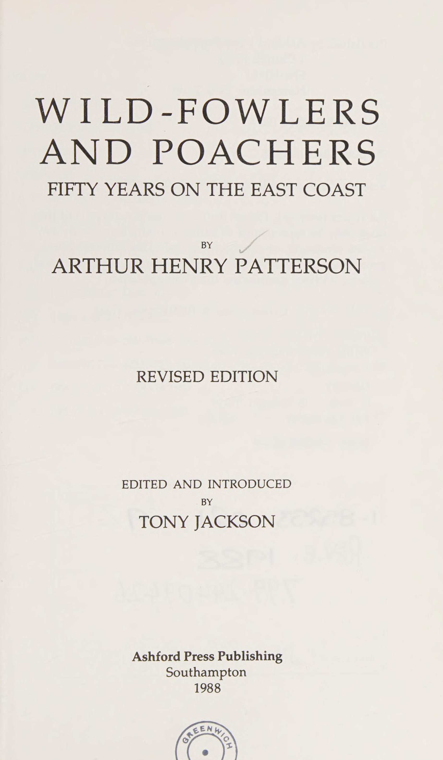Wildfowlers And Poachers
