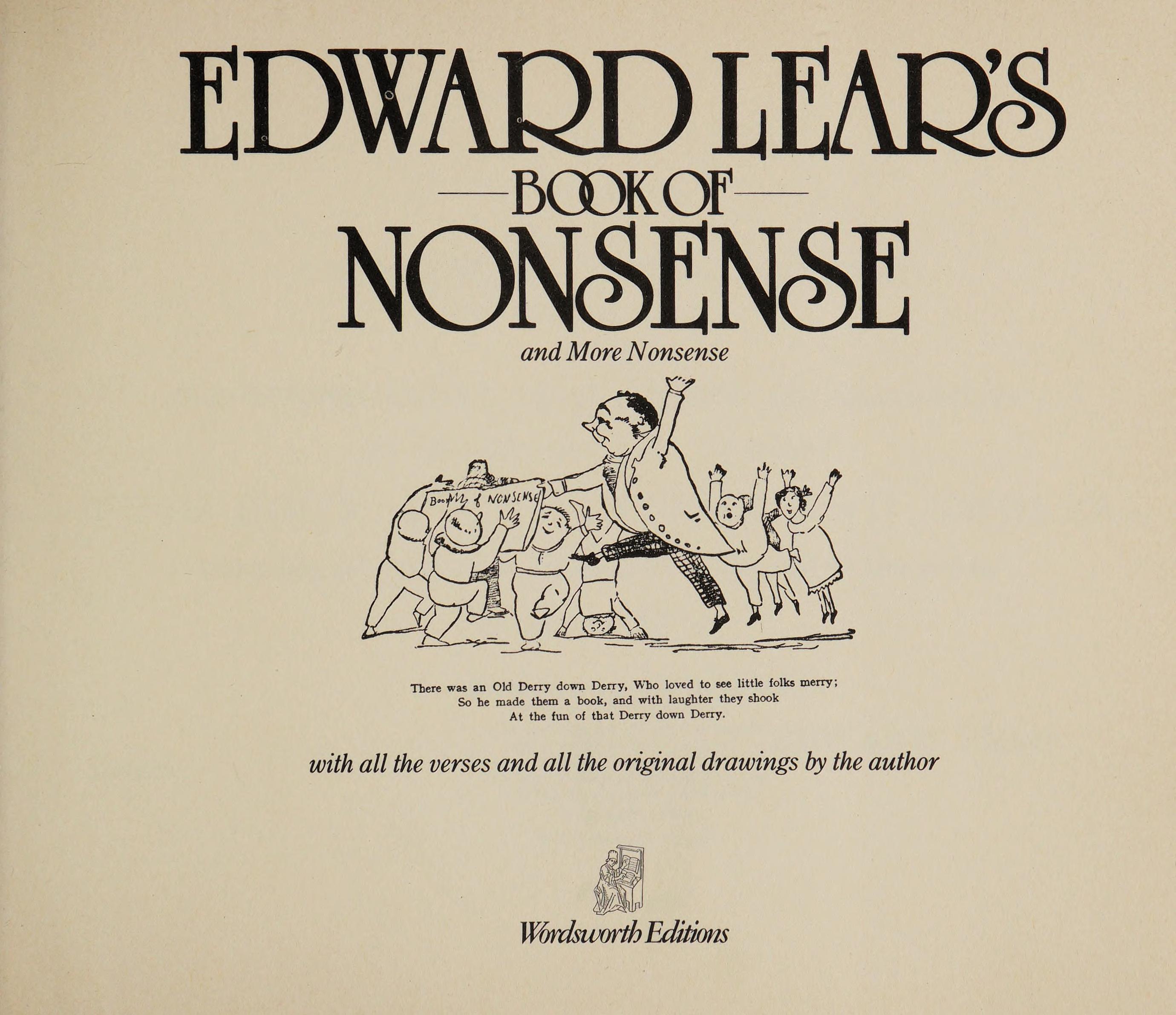 Edward Lears Book of Nonsense and More Nonsense