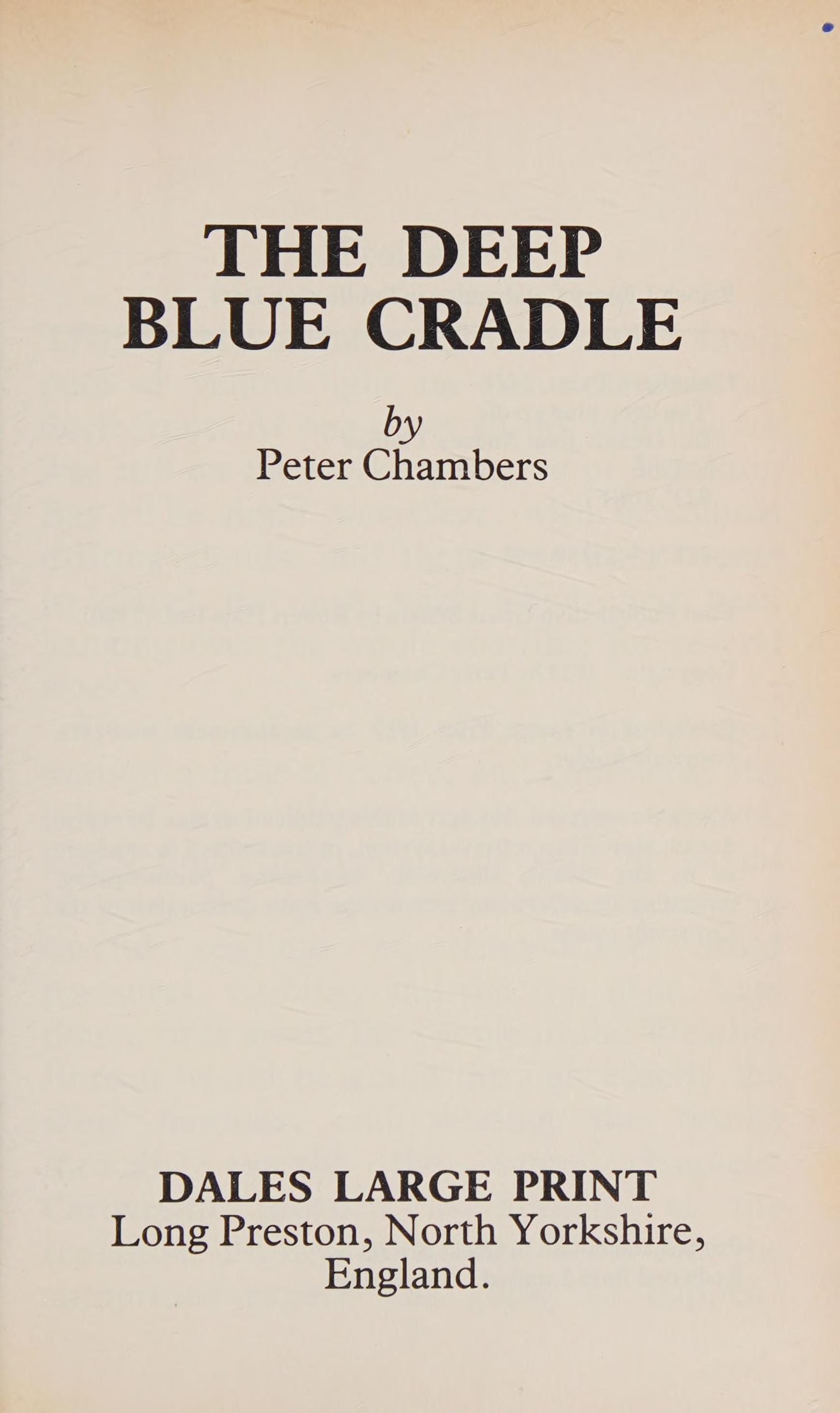 Deep Blue Cradle