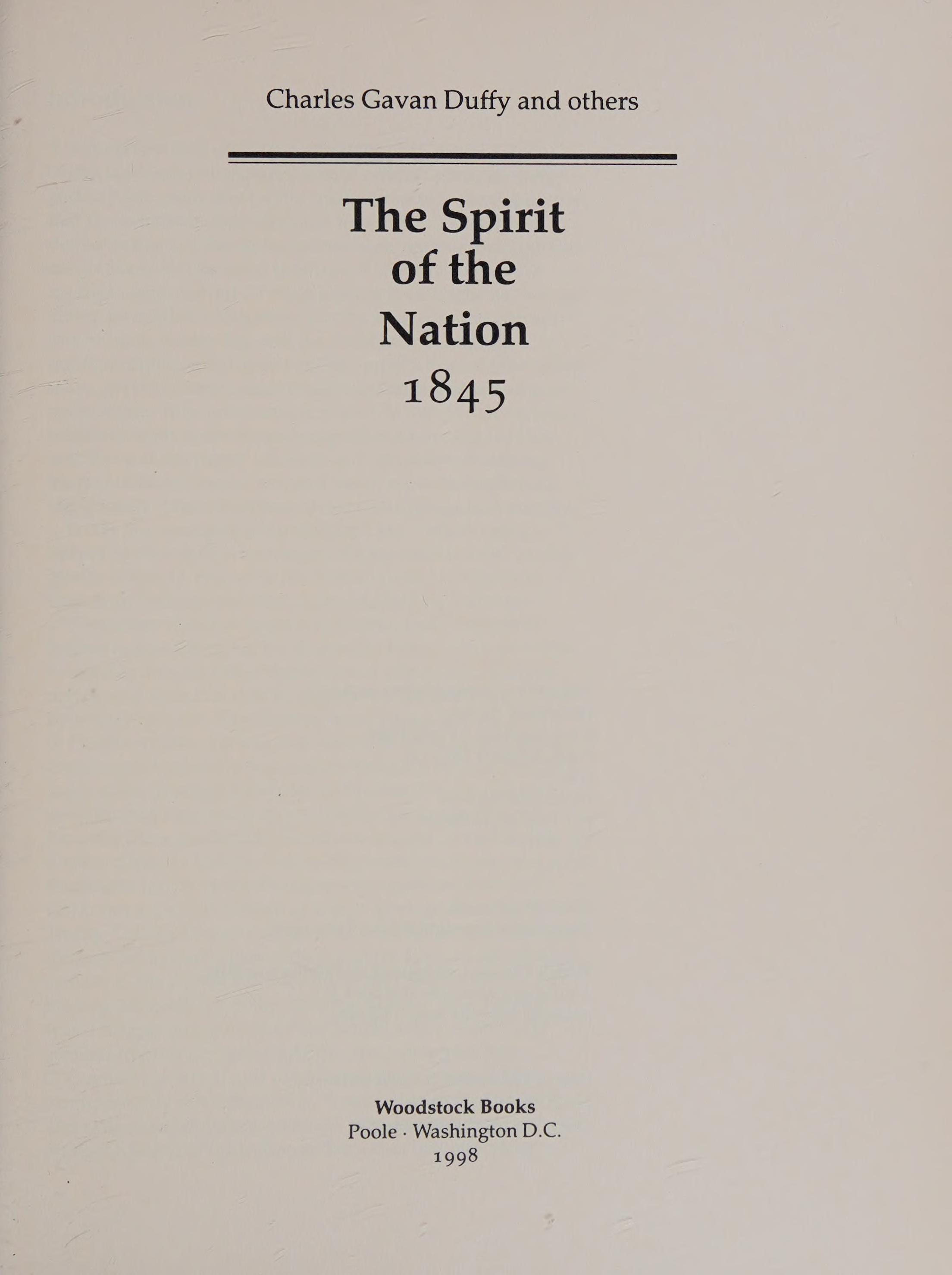 The Spirit of the Nation 1845