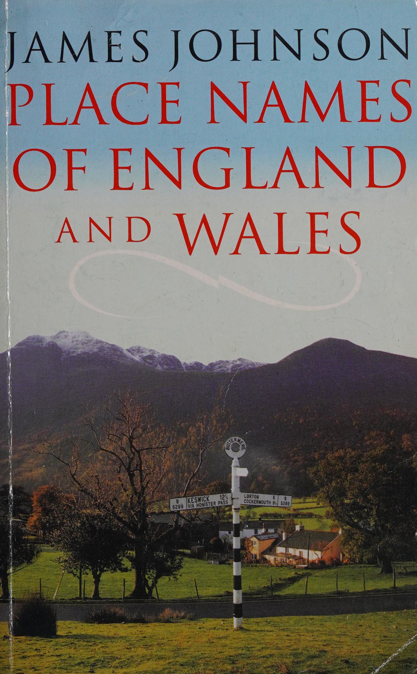 Place Names of England and Wales