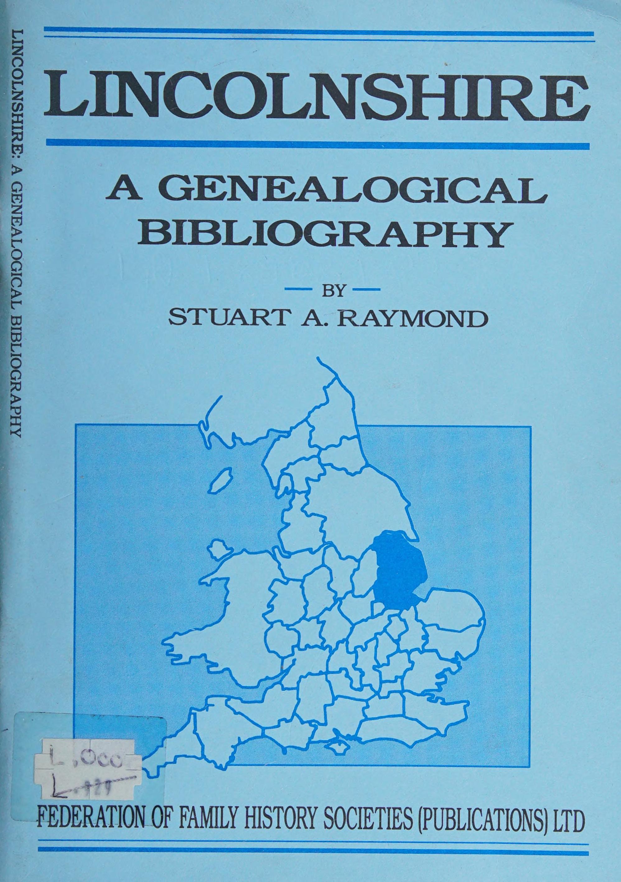 Lincolnshire: A Genealogical Bibliography