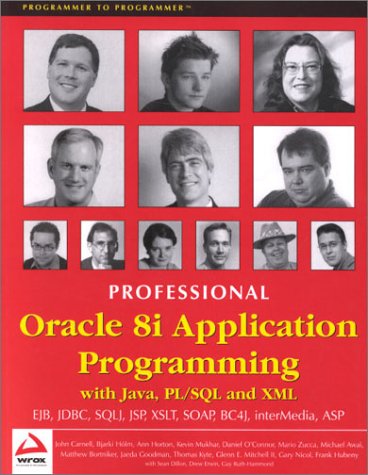 Professional Oracle 8i Application Programming with Java PL SQL and XML