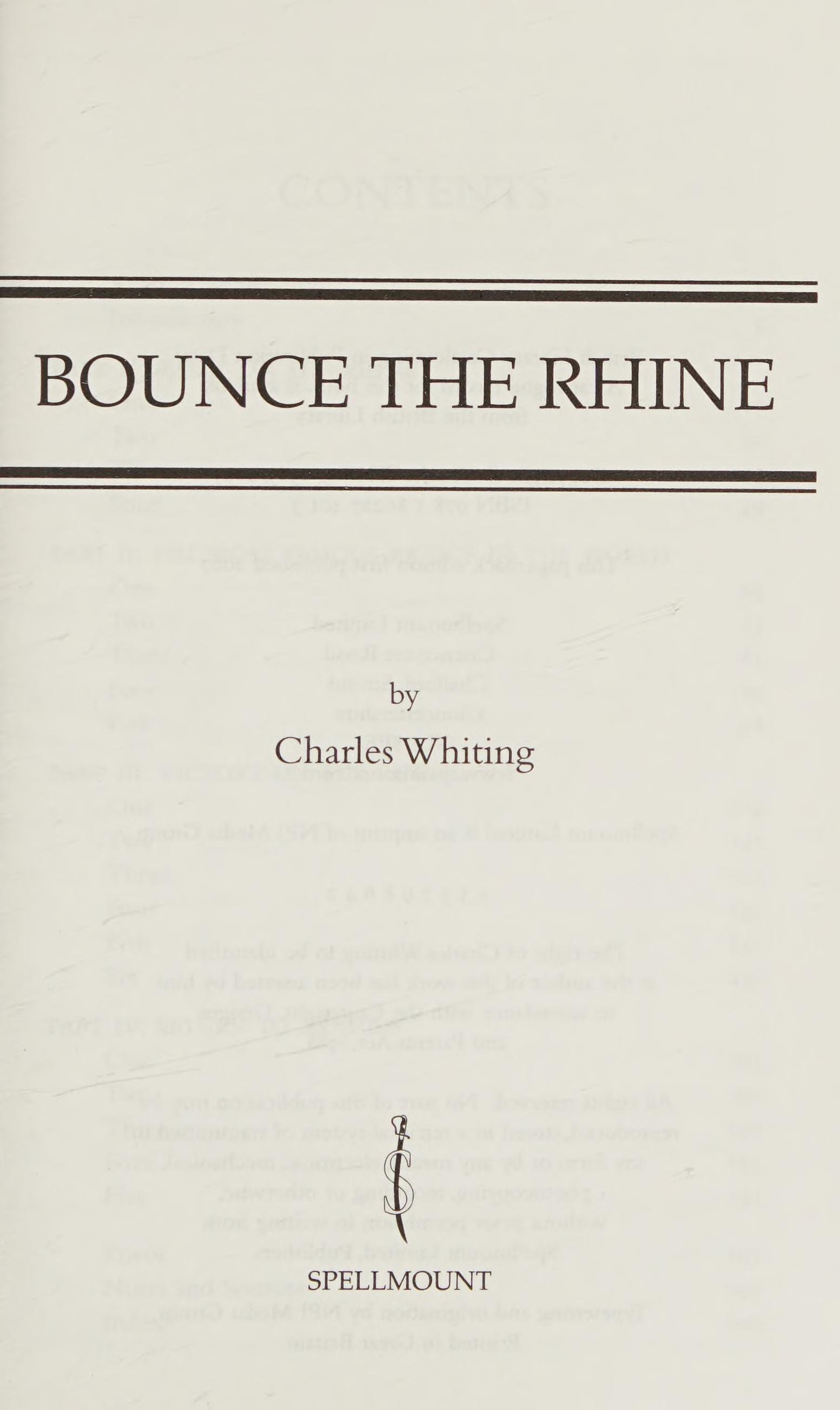 Bounce the Rhine