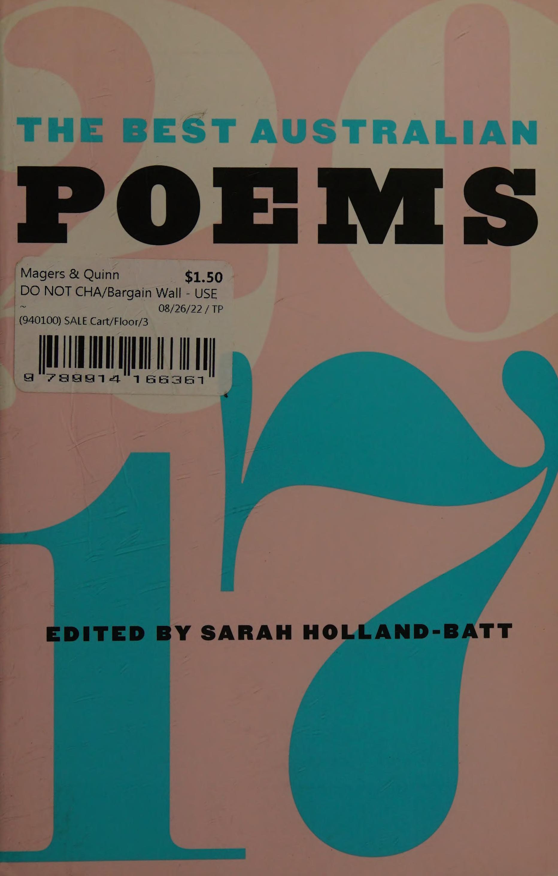 The Best Australian Poems 2017