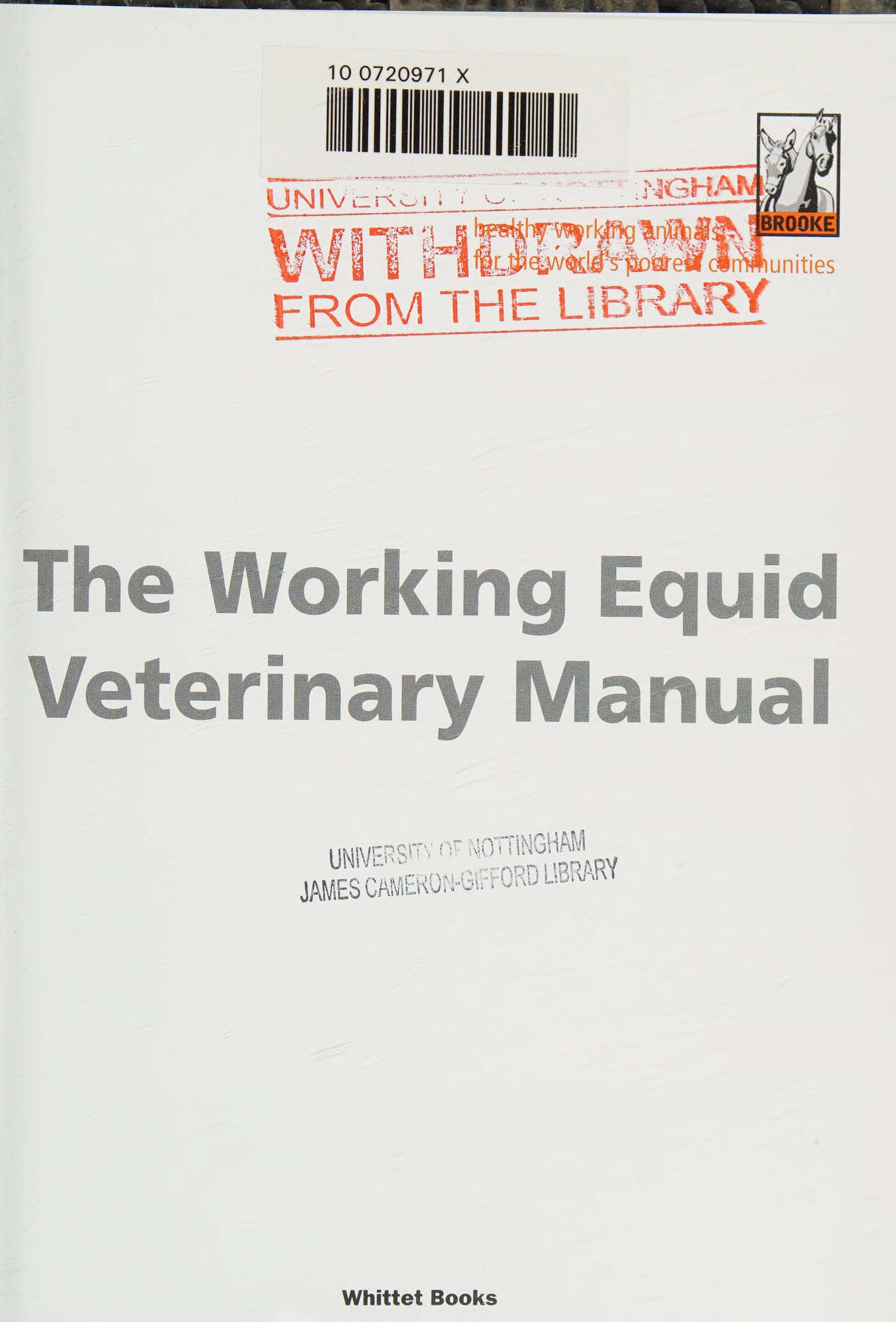 The Working Equid Veterinary Manual