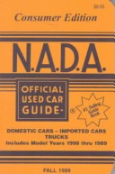 N.A.D.A. Official Used Car Guide Fall 1999: Consumer Edition