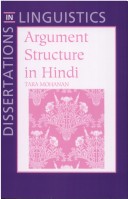 Argument Structure In Hindi