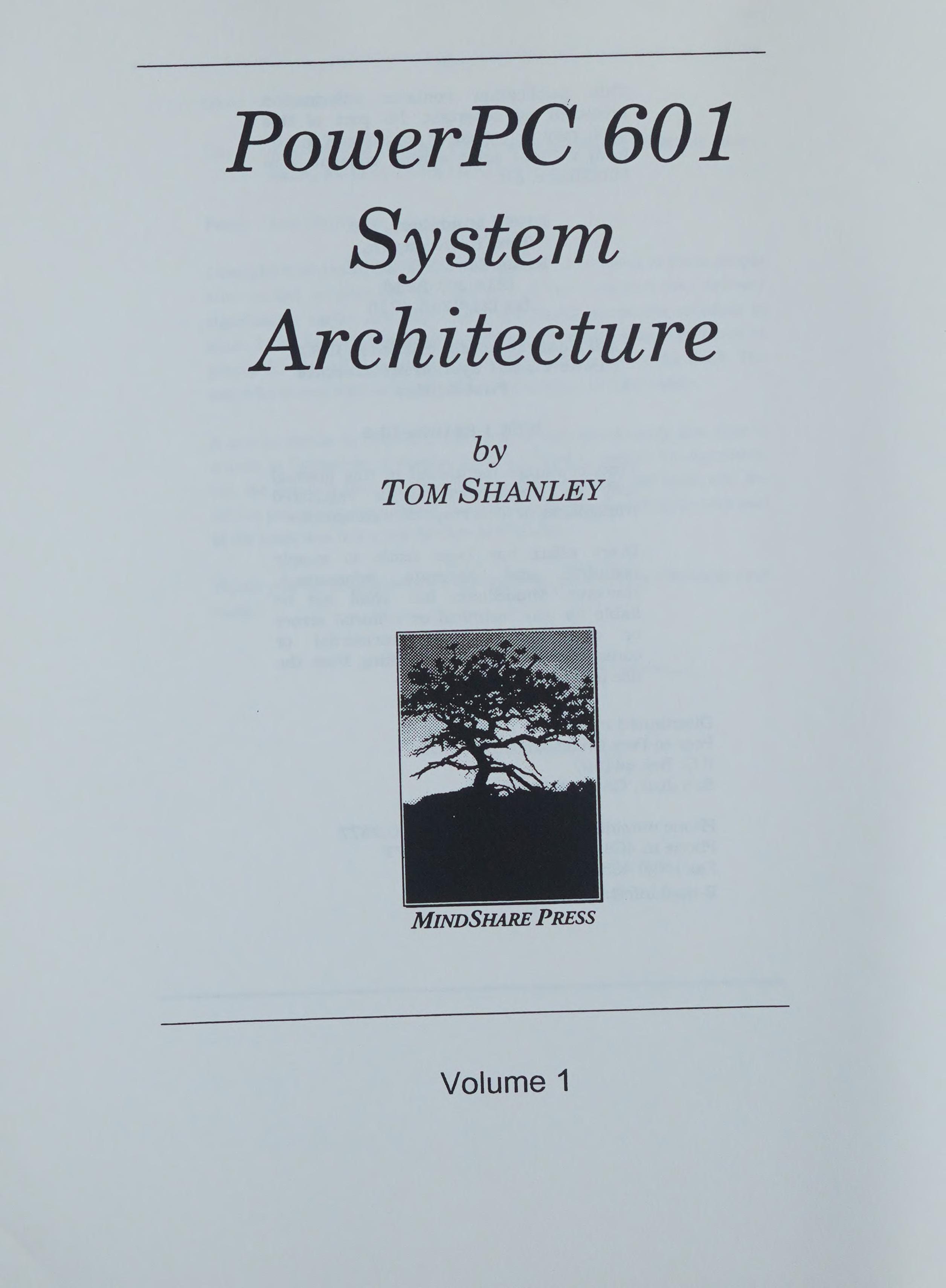 Powerpc 601: System Architecture