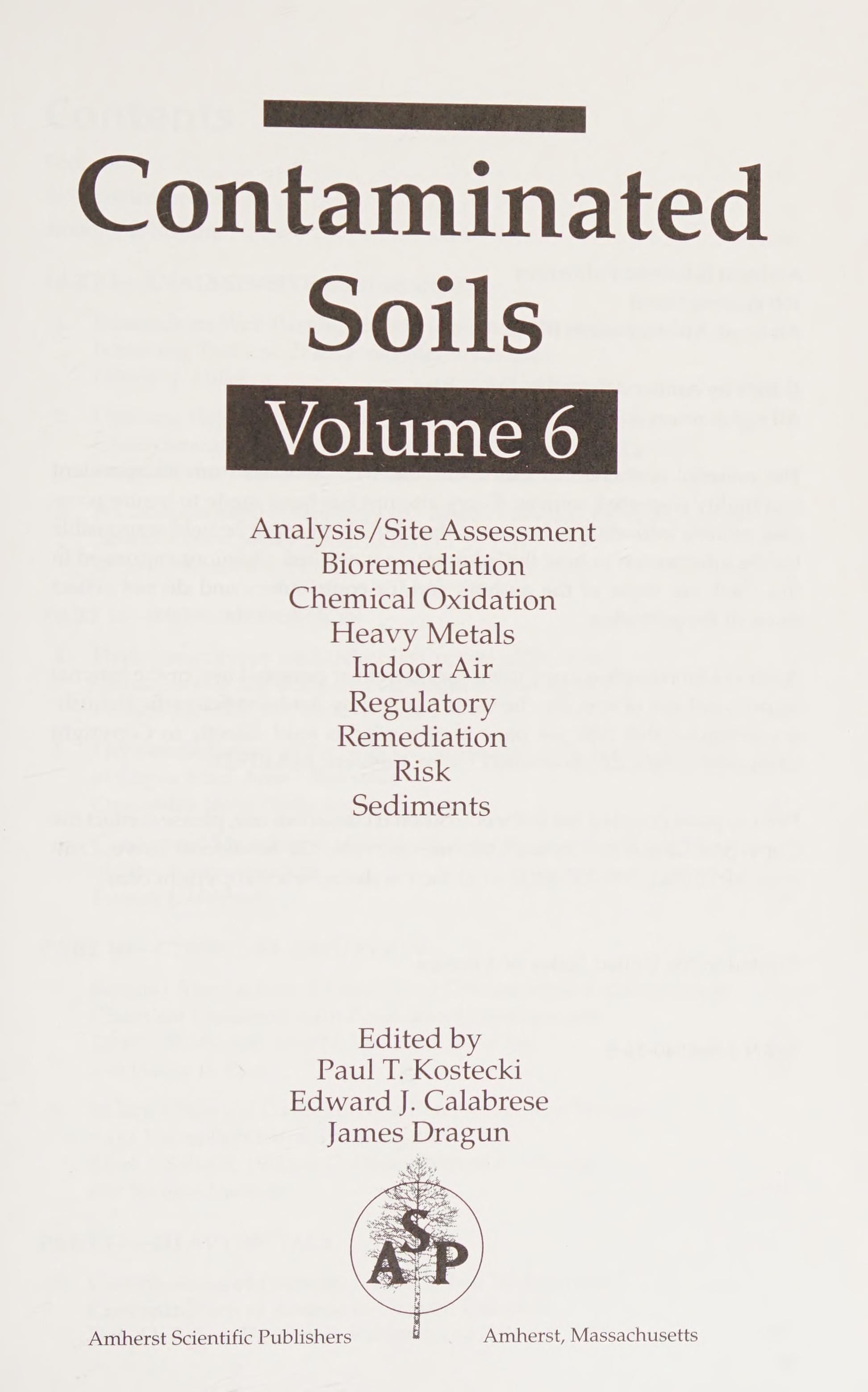 Contaminated Soils