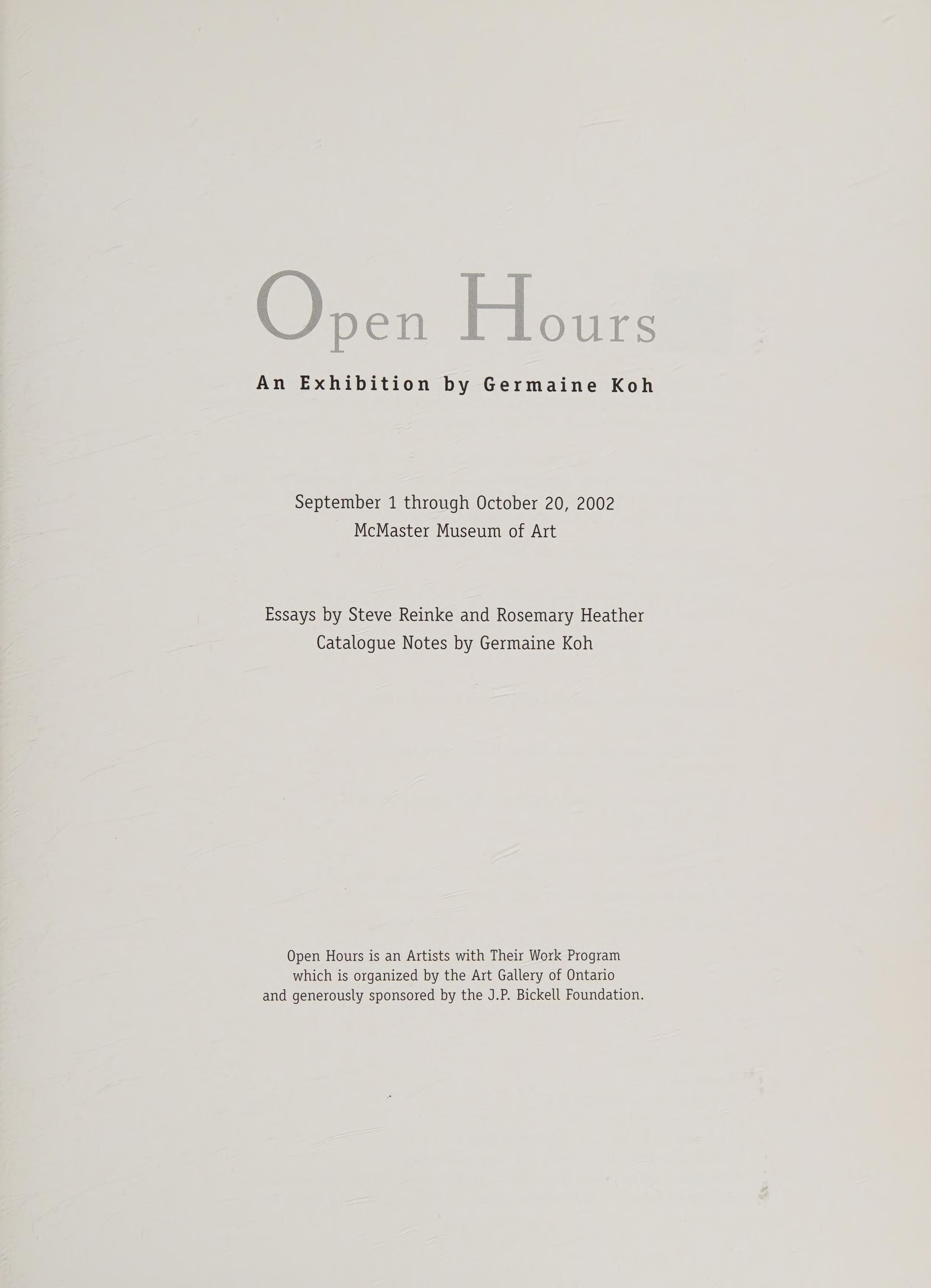 Open Hours