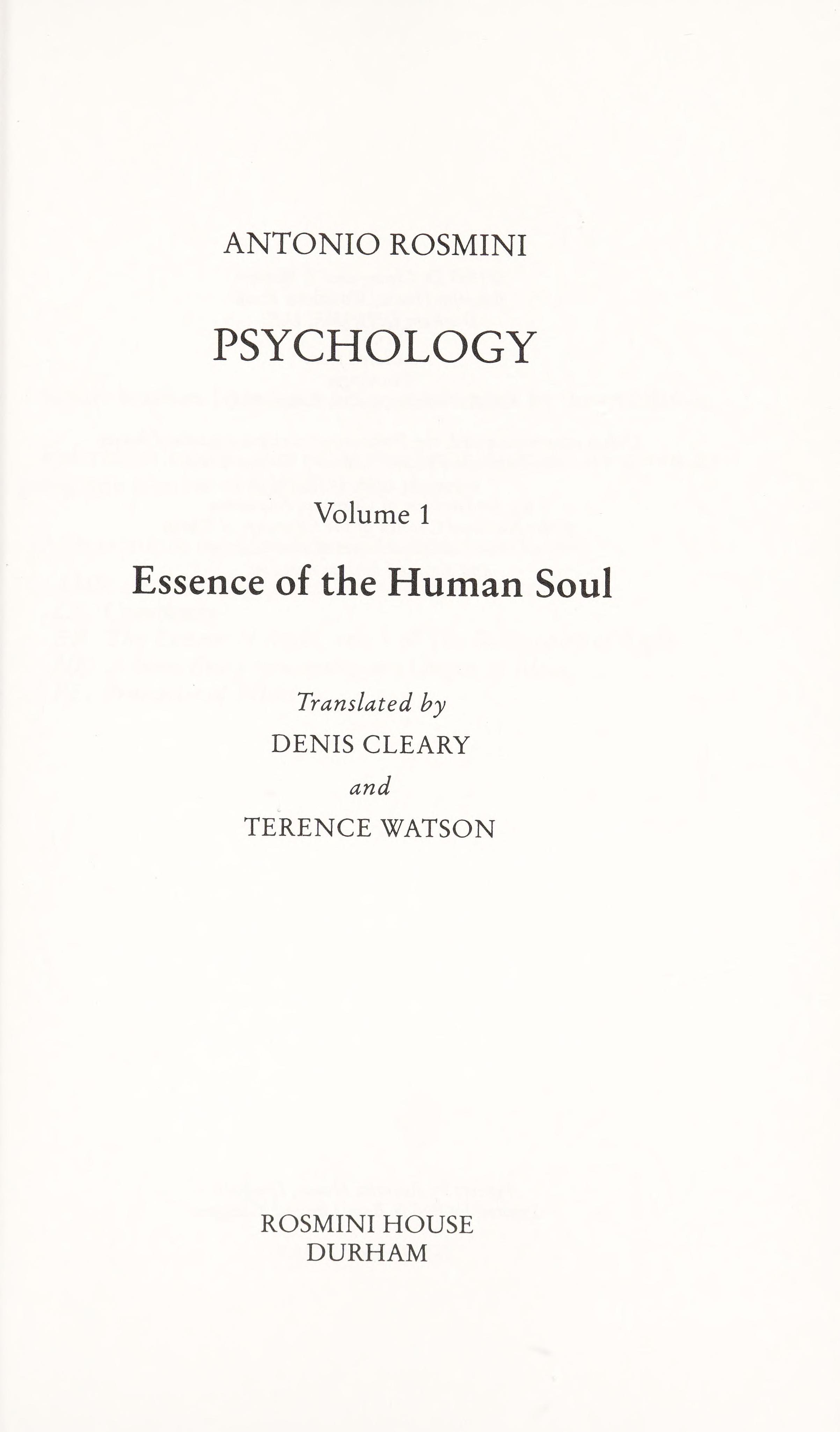 Psychology, Volume 4