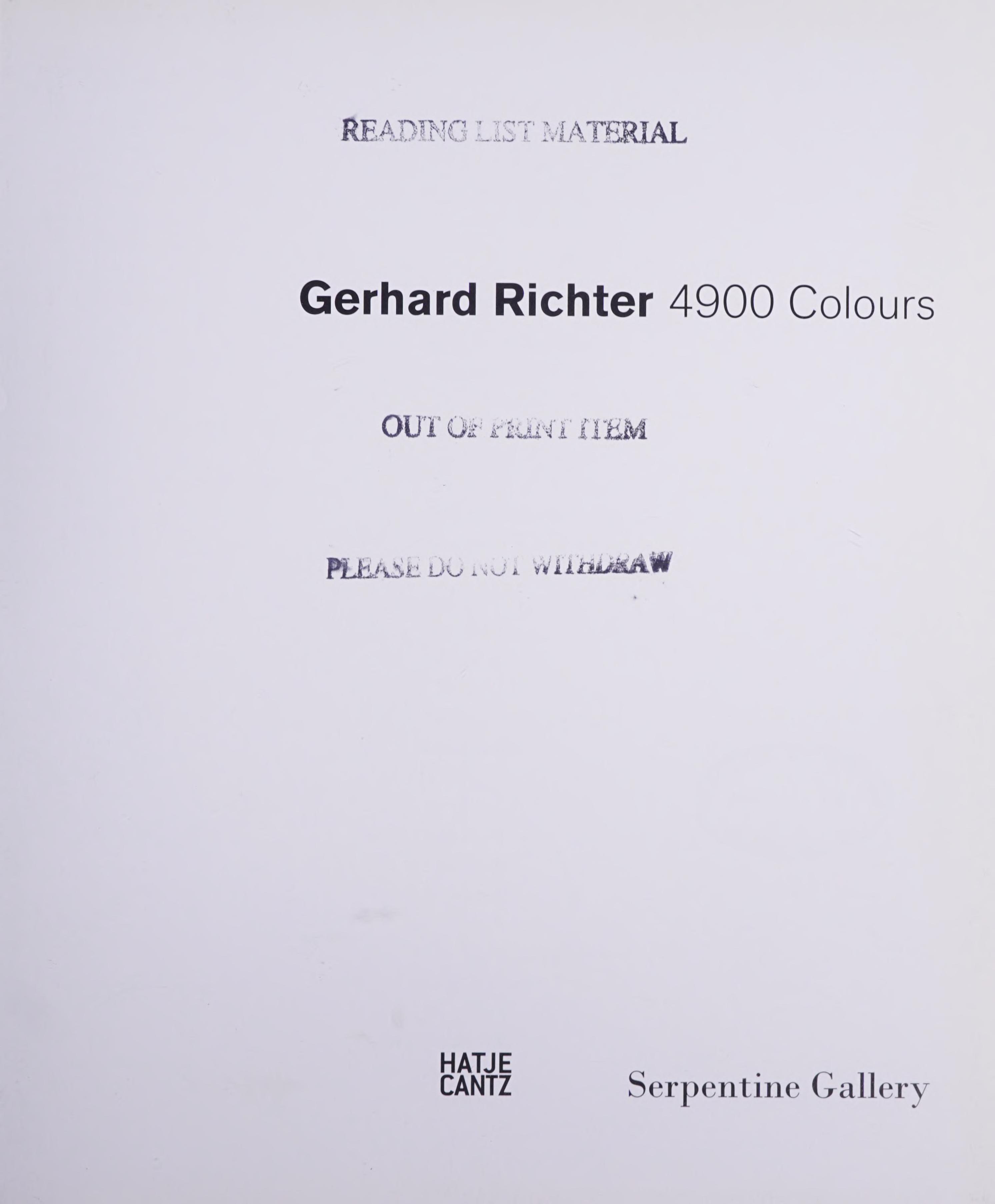 Gerhard Richter 4900 Colours