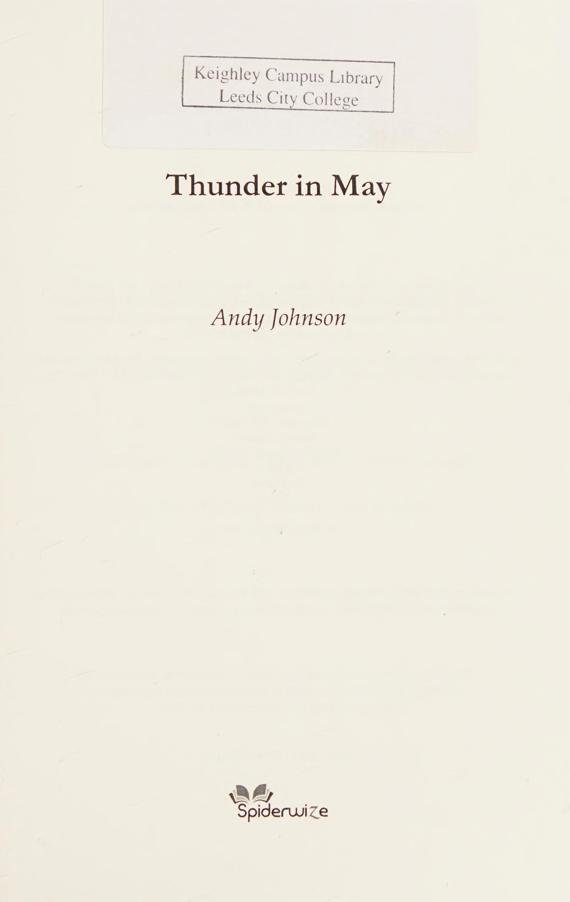 Thunder in May