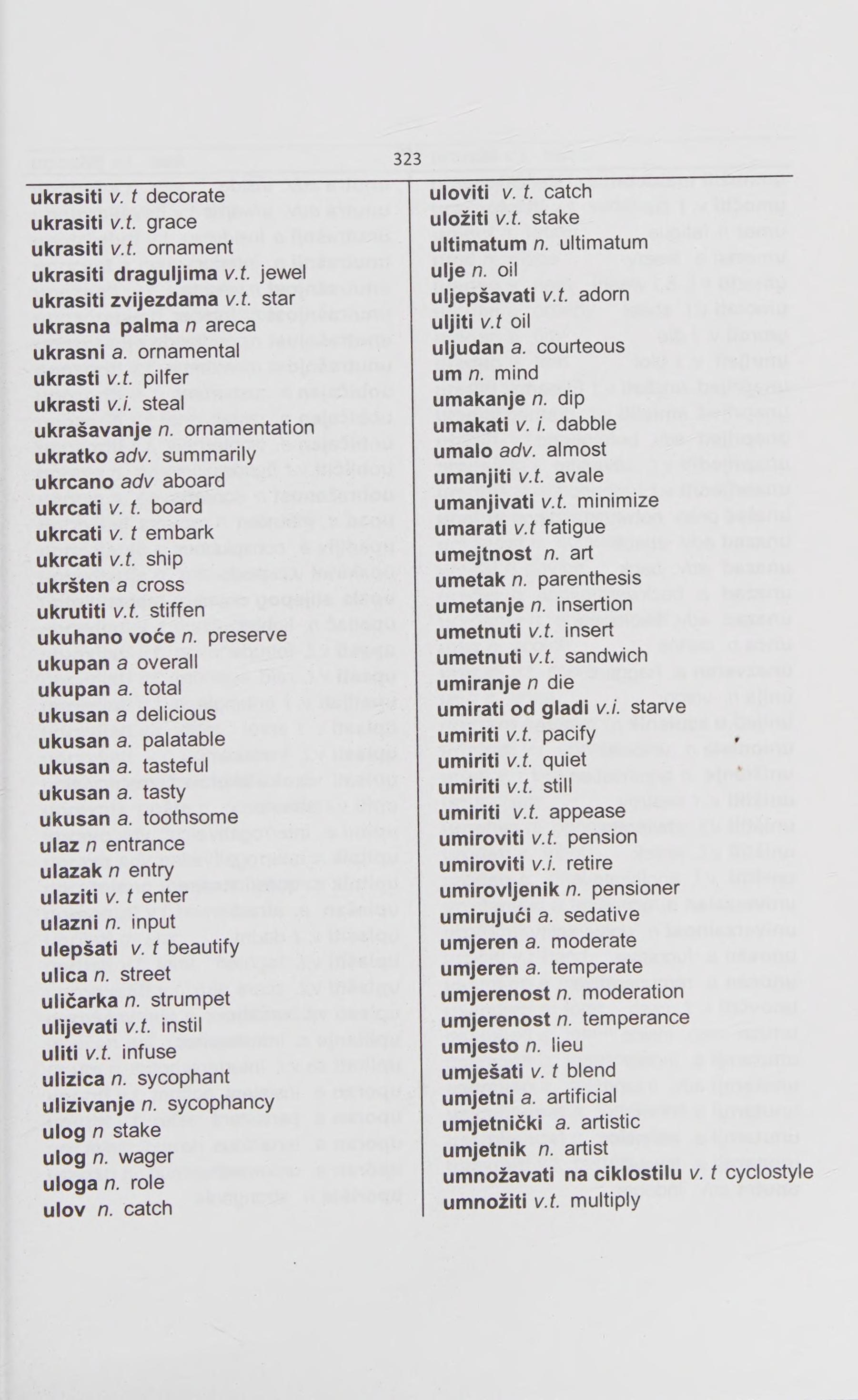 English-Bosnian & Bosnian-English One-To-One Dictionary