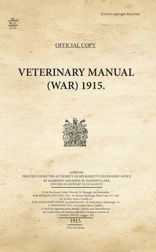 Veterinary Manual, War 1915
