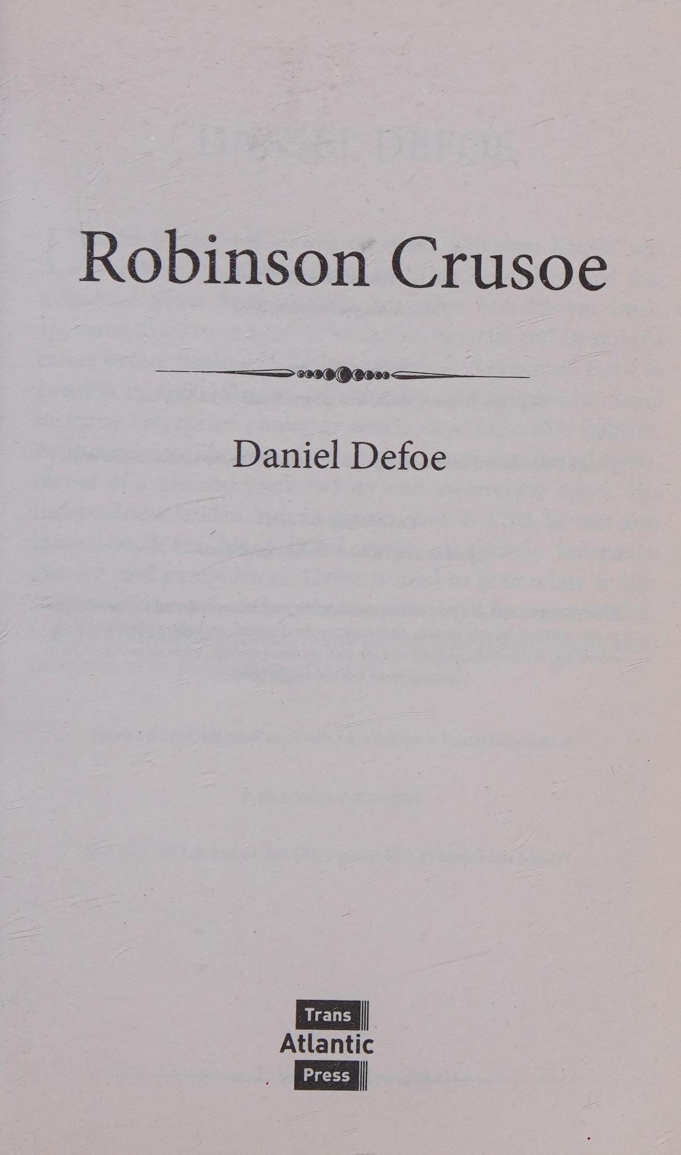 Robinson Crusoe